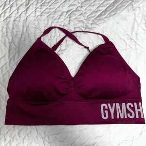 Gymshark Women's Burgundy Sports Bra